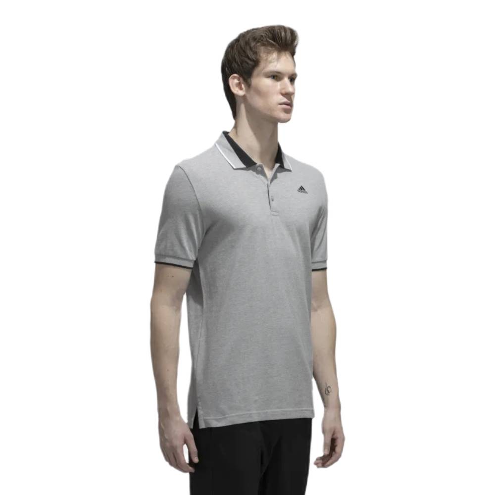 Adidas Men's Essentials Core Polo Tee (Medium Grey Heather)