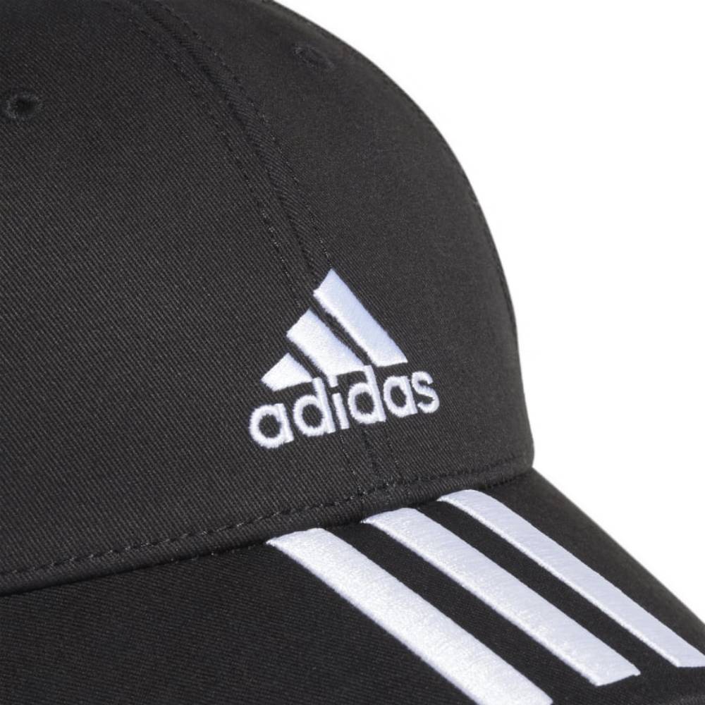 Adidas Baseball 3 Stripes Twill Cap (Black/White/White)