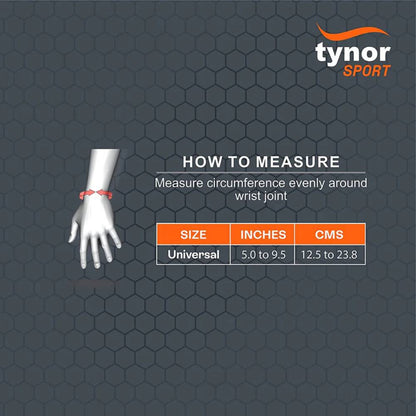 TYNOR Wrist Wrap With Thumb Loop (Orange)