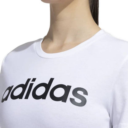 Adidas Women's Linear Tee (White/Black)