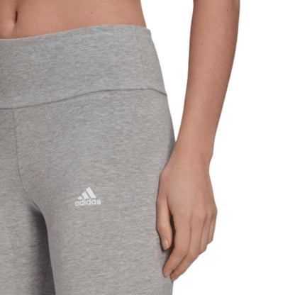 Adidas Women's Essentials High Waist Logo Legging (Medium Grey Heather/White)