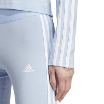 Adidas Women's 3 Stripes Legging (Blue Dawn/White)