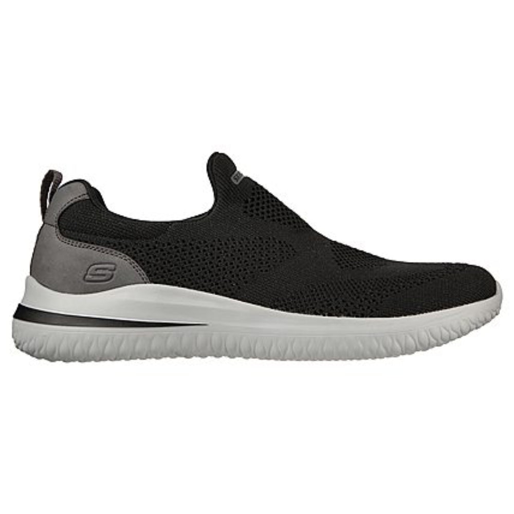 skechers latest delson 3.0 fairfie black running shoe