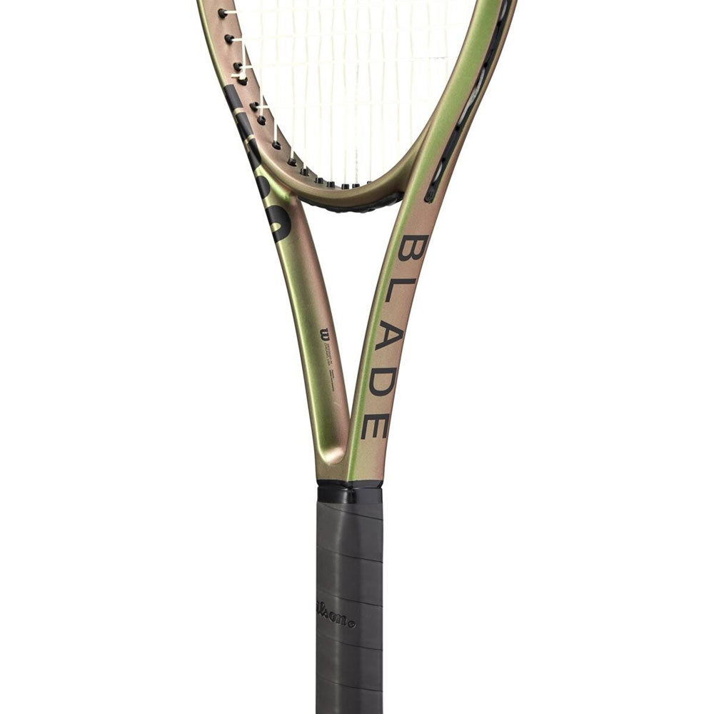 WILSON Blade 100UL V8 Unstrung Tennis Racquet (Green/Black)