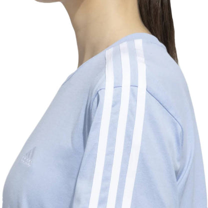Adidas Women's 3 Stripes BF T (Blue Dawn/White)