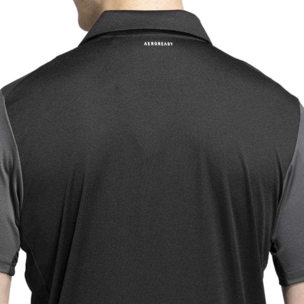 Adidas Men's Club Polo Shirt (Black/Grey Six/White)