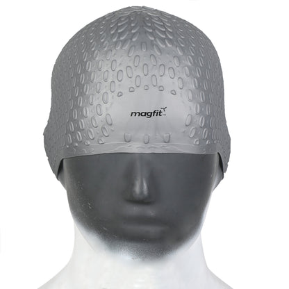 MagFit Unisex Swimming Bubble Cap (Silver)