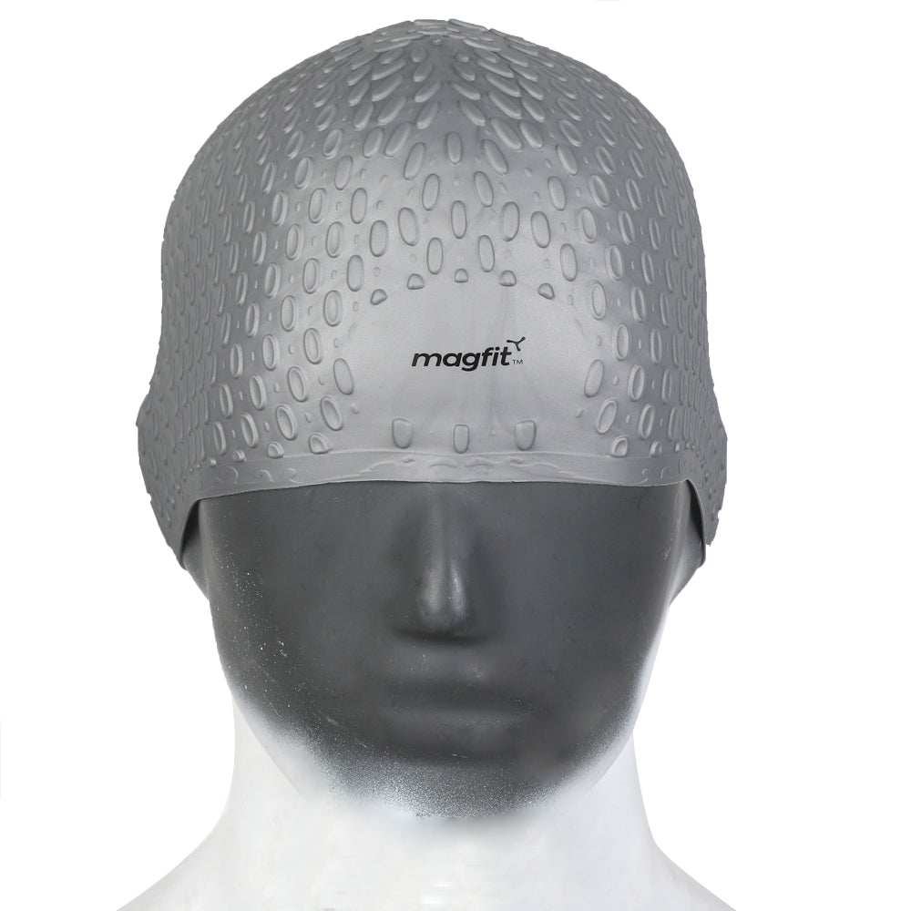 latest MagFit Bubble Swimming Cap (Silver)