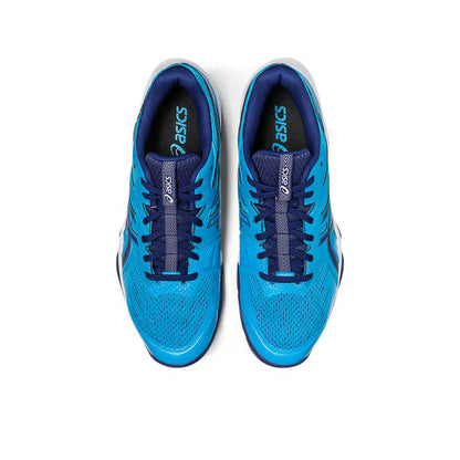 ASICS Men's Gel-Blade 8 Badminton Shoe (Island Blue/Indigo Blue)