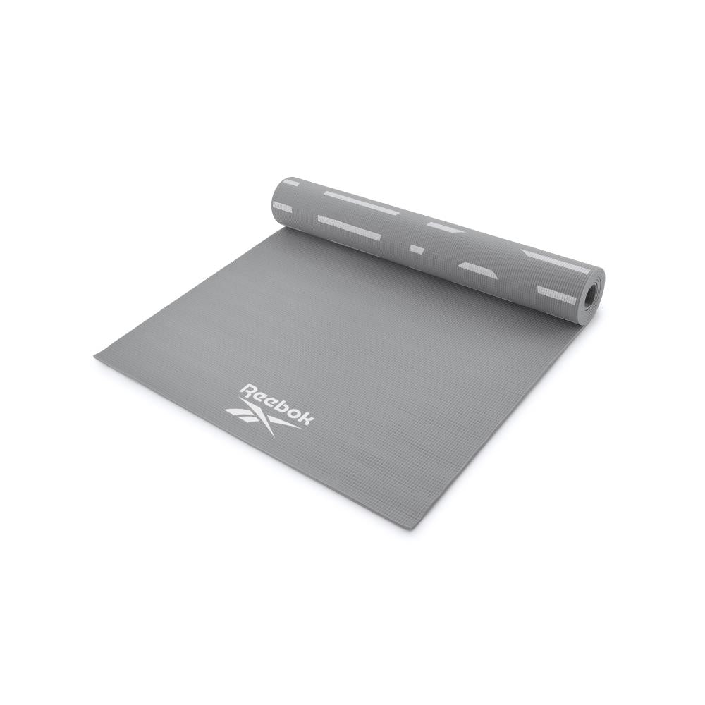 Reebok Unisex HDPVC Double Sided Yoga Mat (Grey)