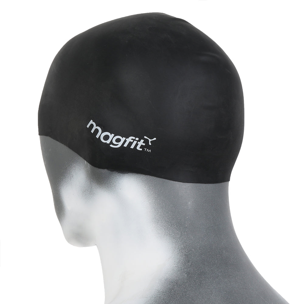 Top recommended  MagFit Long Hair Swimming Unisex Cap (Black)