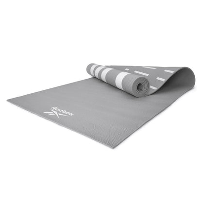 Reebok Unisex HDPVC Double Sided Yoga Mat (Grey)
