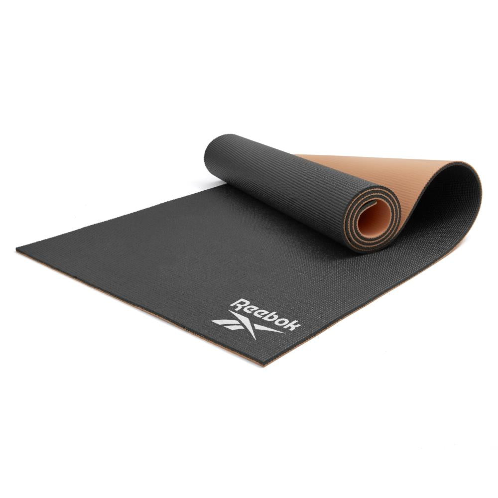 Reebok HDPVC Double Sided Yoga Mat (Black/DesertDust)