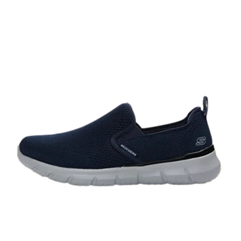 skechers men sporty casual del retto navy running shoe