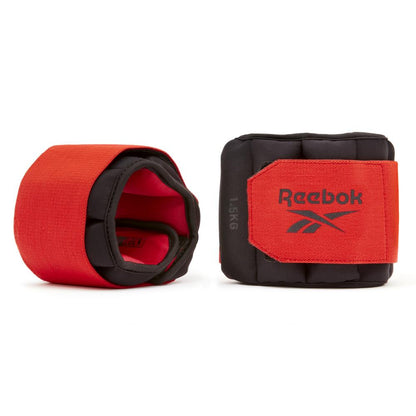 Reebok Unisex Flexlock ‎Ankle Weight (1.5Kg) (Black/Red)